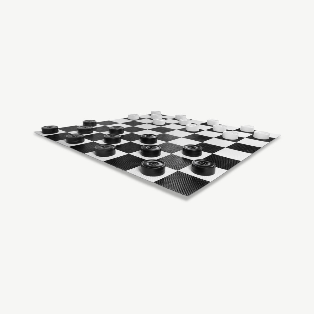 Uber Giant Draughts / Checkers - pjäser 25 cm
