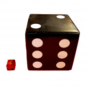 Uber Wooden Dice Gigant Black Uber Wooden Dice Gigant Black