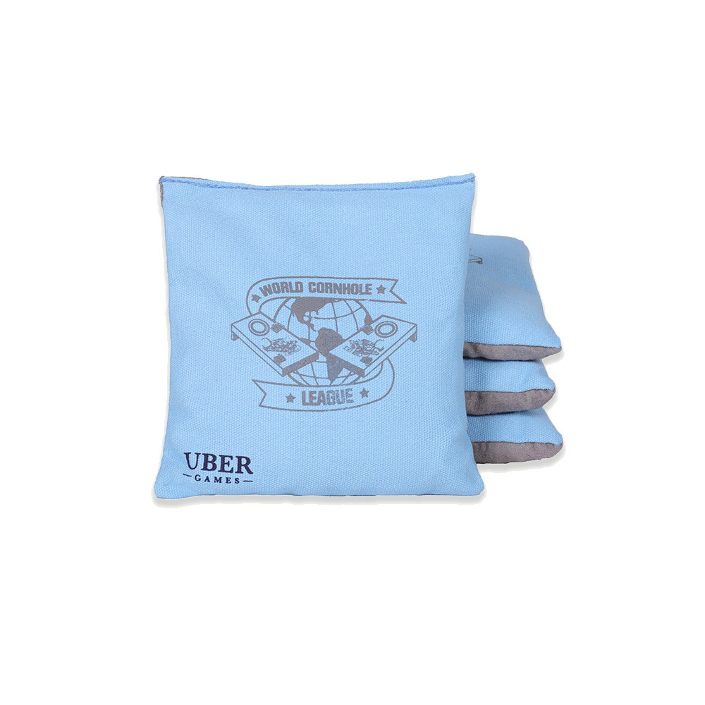 WCL Cornhole Bean Bags Sky & Coral With Bag