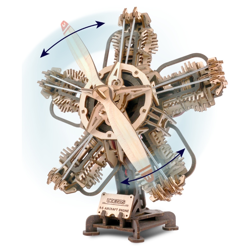 Ugears Funktionsmodell R-5 Aircraft Engine