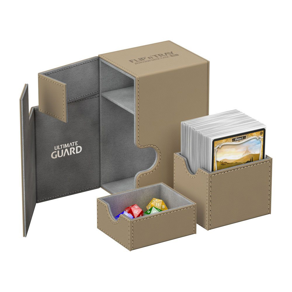 Ultimate Guard Flip´n´Tray Deck Case 80+ Standard Size XenoSkin Sand