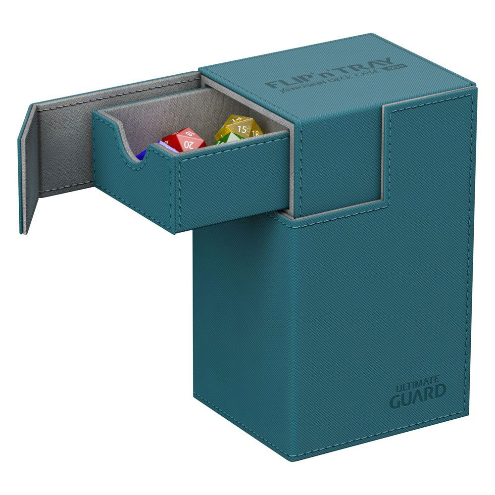 Ultimate Guard Flip´n´Tray Deck Case 80+ Standard Size XenoSkin Petrol Blue