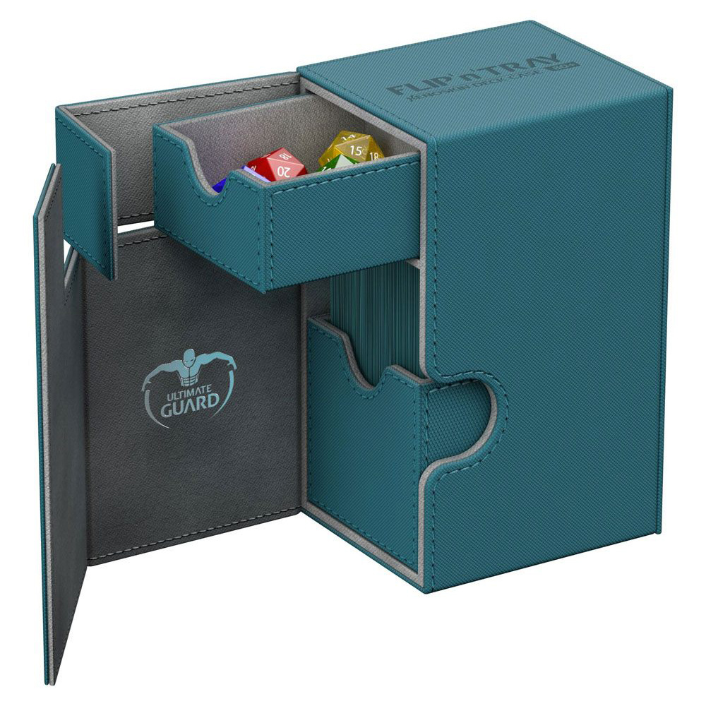 Ultimate Guard Flip´n´Tray Deck Case 80+ Standard Size XenoSkin Petrol Blue