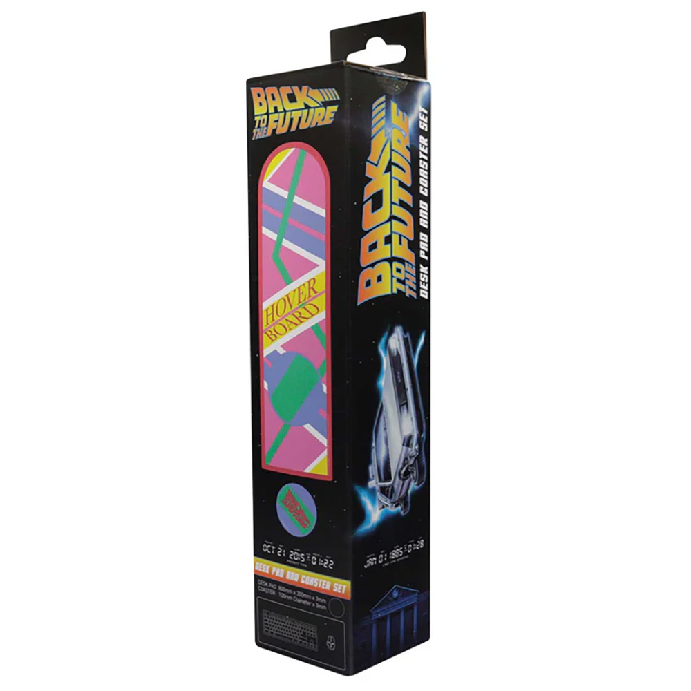 Back to the Future Hoverboard Desk Pad and Coaster Set
