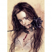 Heye Pussel: Dark Rose by Victoria Frances 1000 bitar
