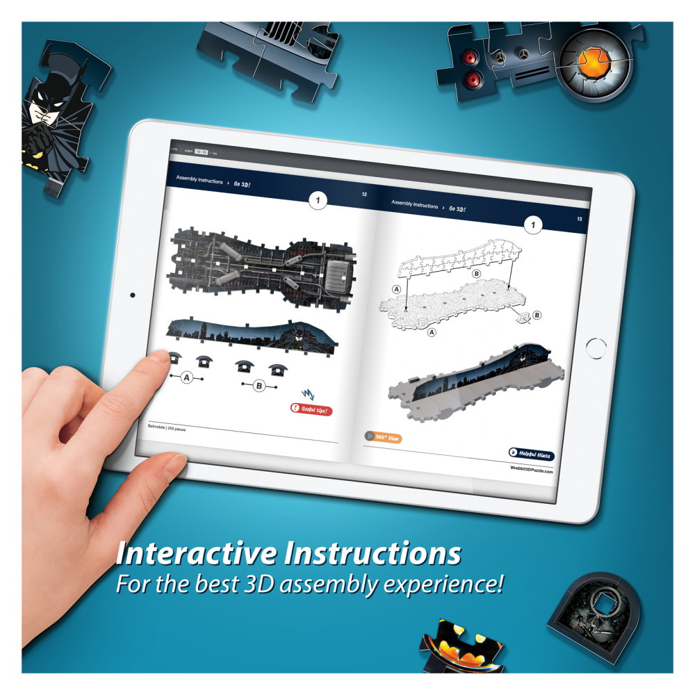 Wrebbit 3D - Batmobile 255 Bitar