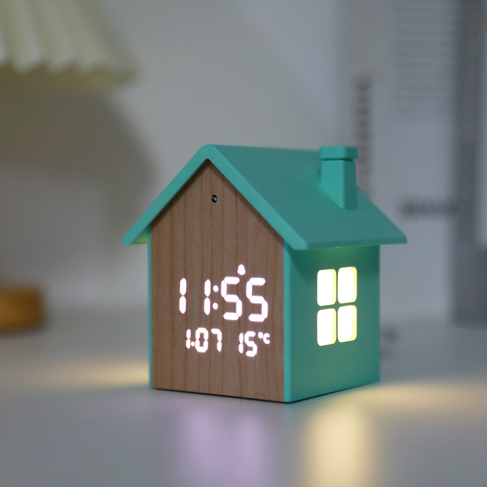 iTotal House Alarm Clock - Pastel Green