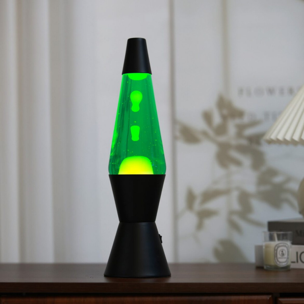 iTotal Lava Lamp - Green/Yellow
