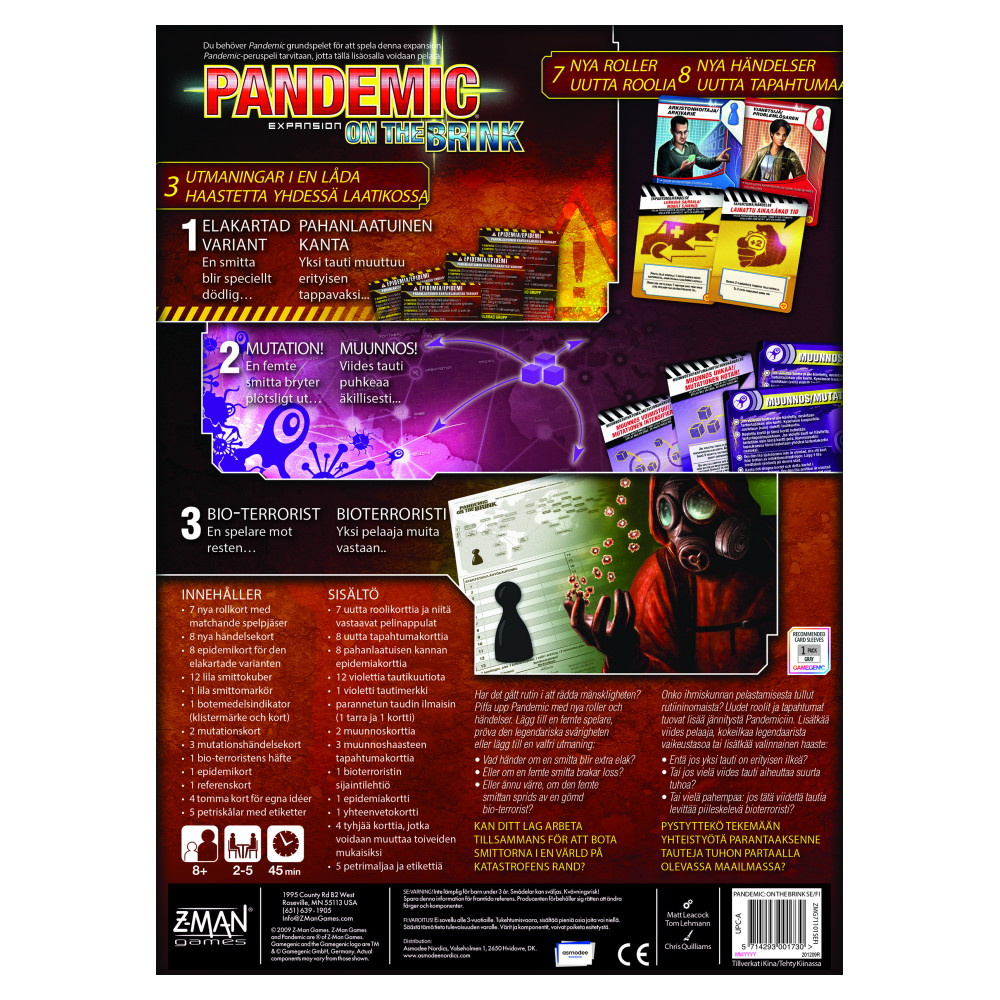 Pandemic: On the Brink (Exp.) (Swe)