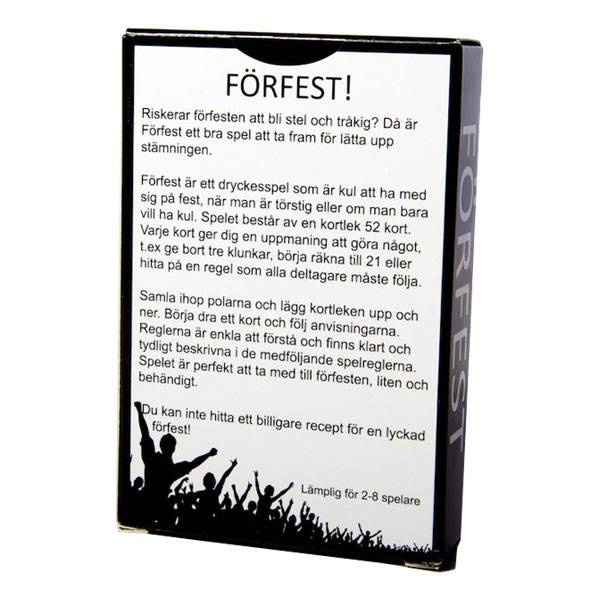 Förfest kortspelet
